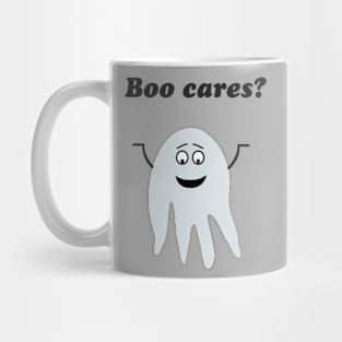 Boo cares halloween ghost Mug